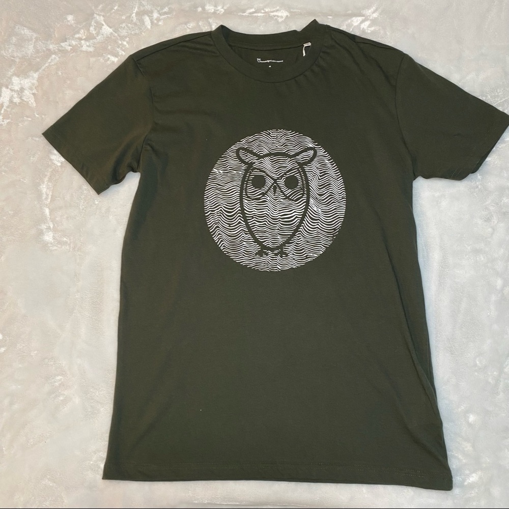 Knowledge Cotton Apparel organic 100 % cotton green tee